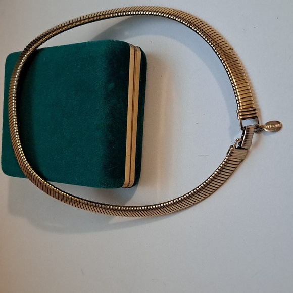 Vintage Park Lane Gold Tone Snake Collar Choker - Picture 4 of 9